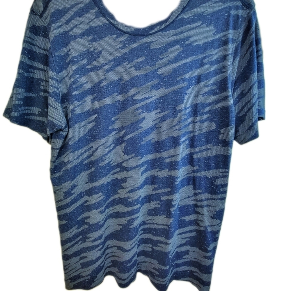 Lululemon \ Metal Vent Breathe Short-Sleeve T Shirt / L / Blue & Midnight - Picture 4 of 6